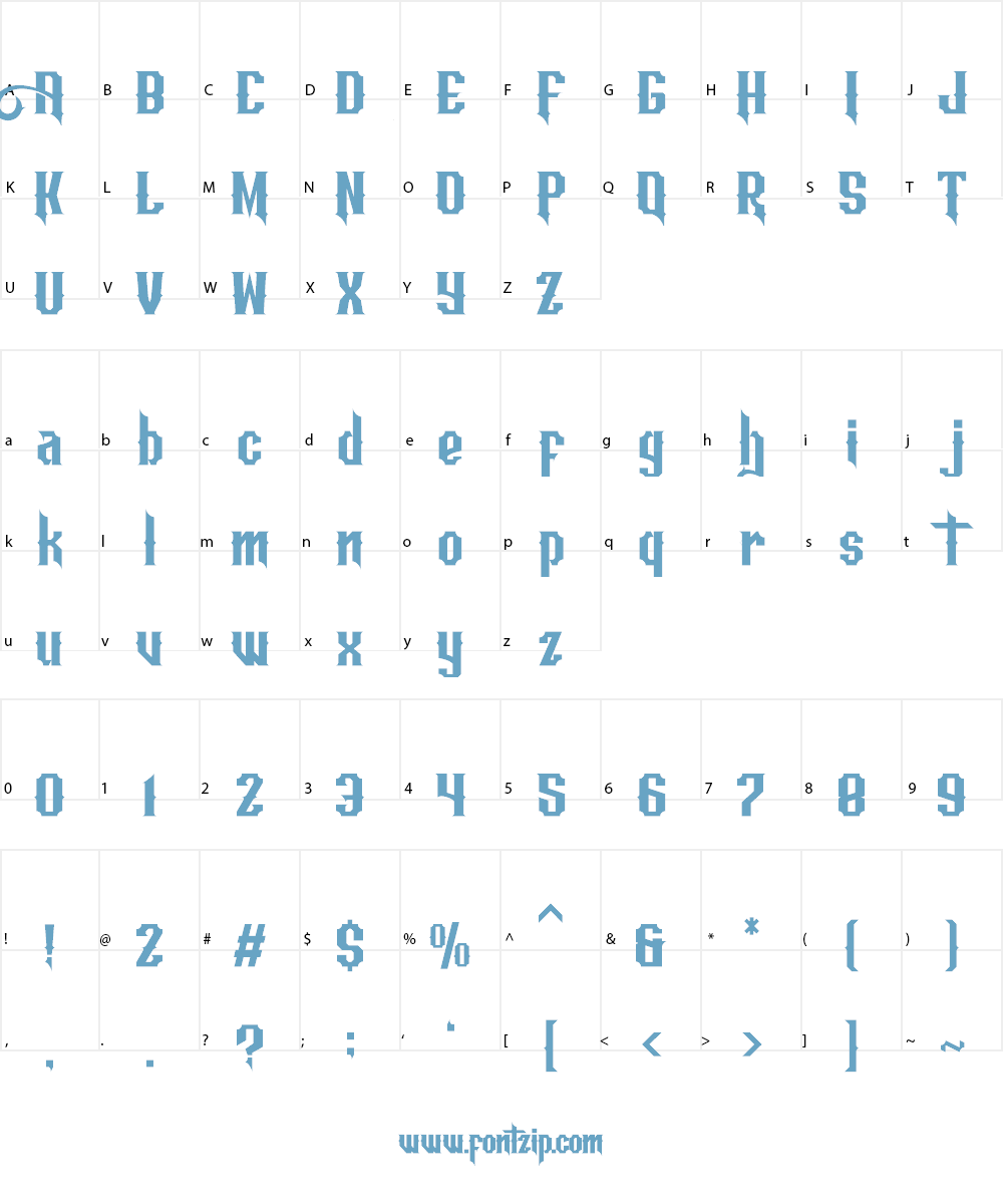 Aesthetic DEMO Font Character